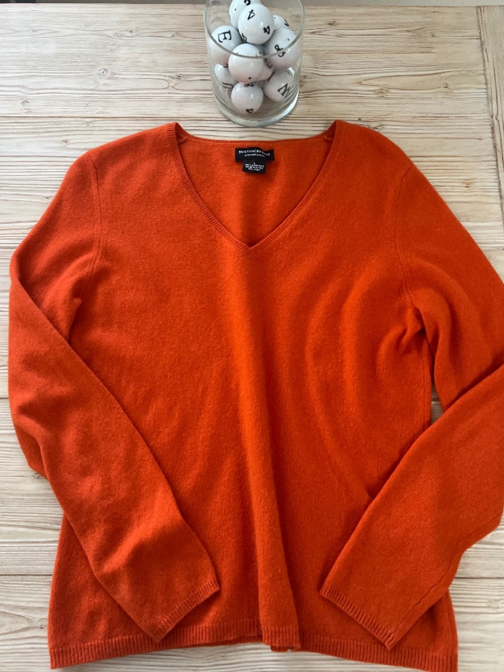 Sutton Studio Bloomingdale’s 100% cashmere - burnt orange